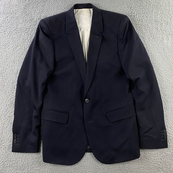 H&M Other - Maison Martin Margiela x H&M Blazer suit Jacket Mens 40R‎ Dark Blue Shoulder Pad
